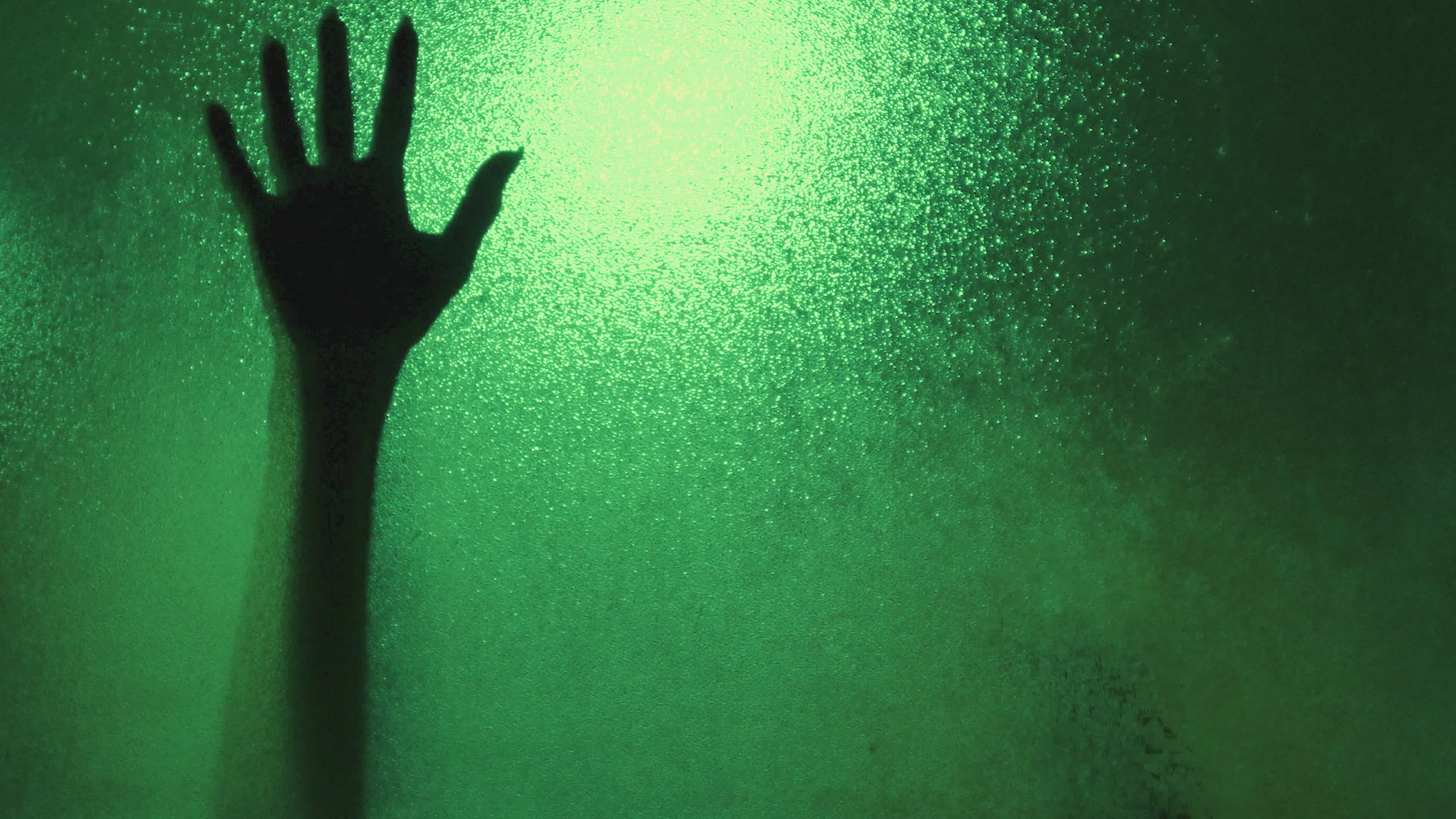 Mysterious Silhouettes Behind Textured Glass Free Stock Video Footage ...