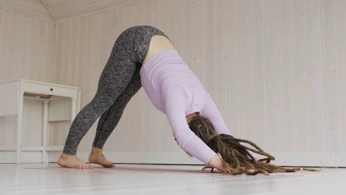 Footage Of A Woman Doing Exercise