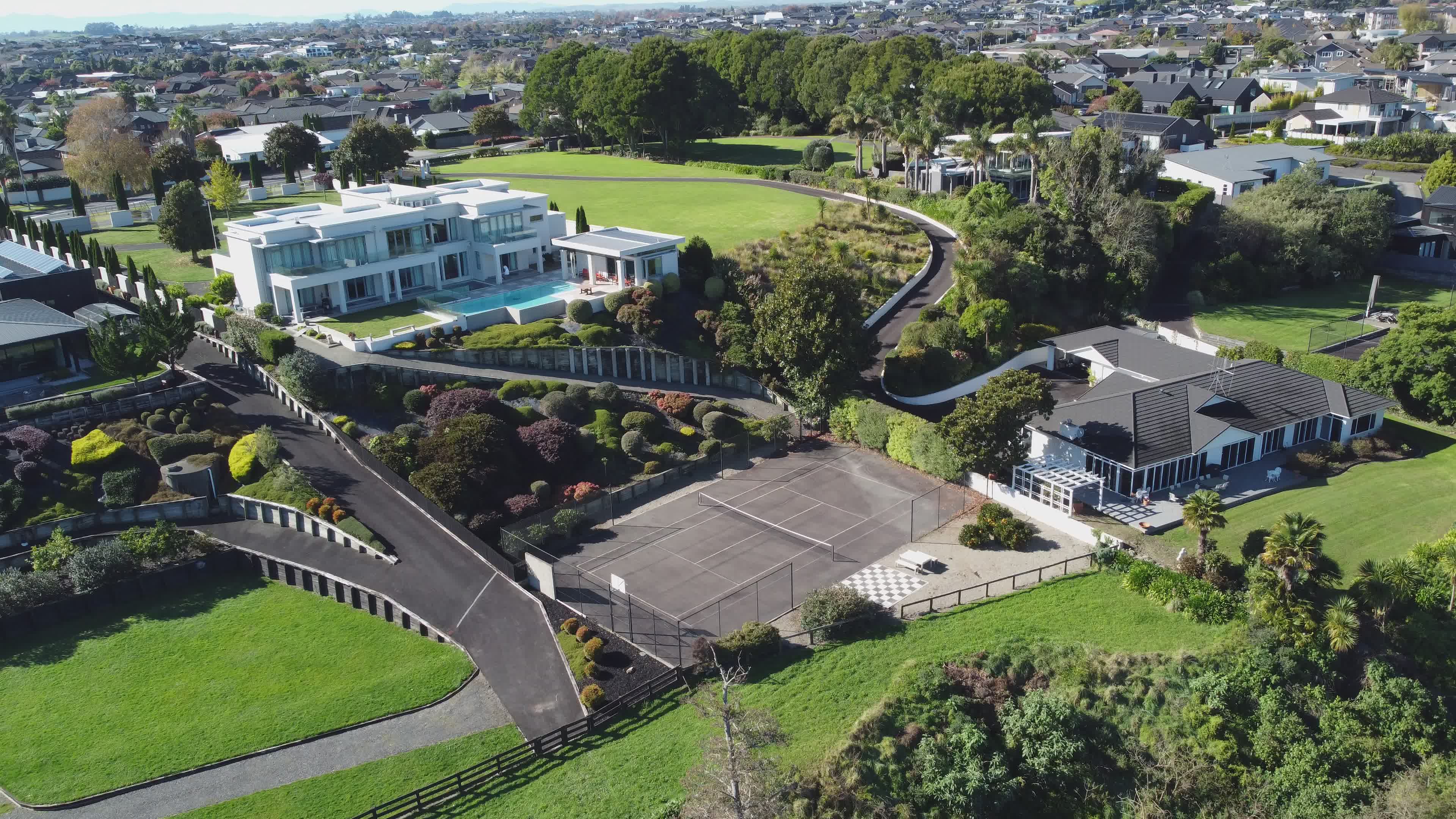 Serene Aerial View of Hamilton Estate Free Stock Video Footage, Royalty ...