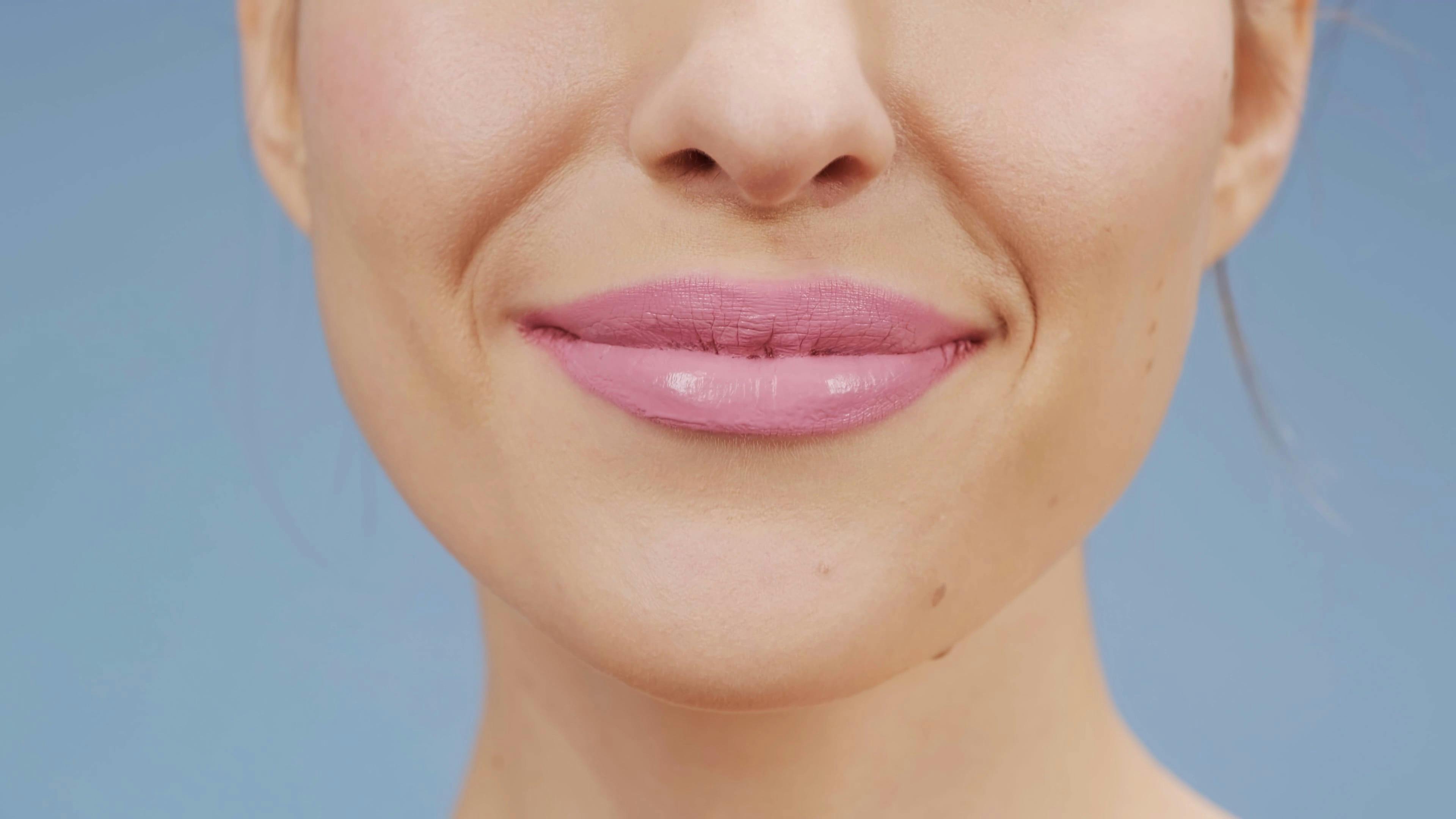 Woman With Pink Lipstick \u00b7 Free Stock Video