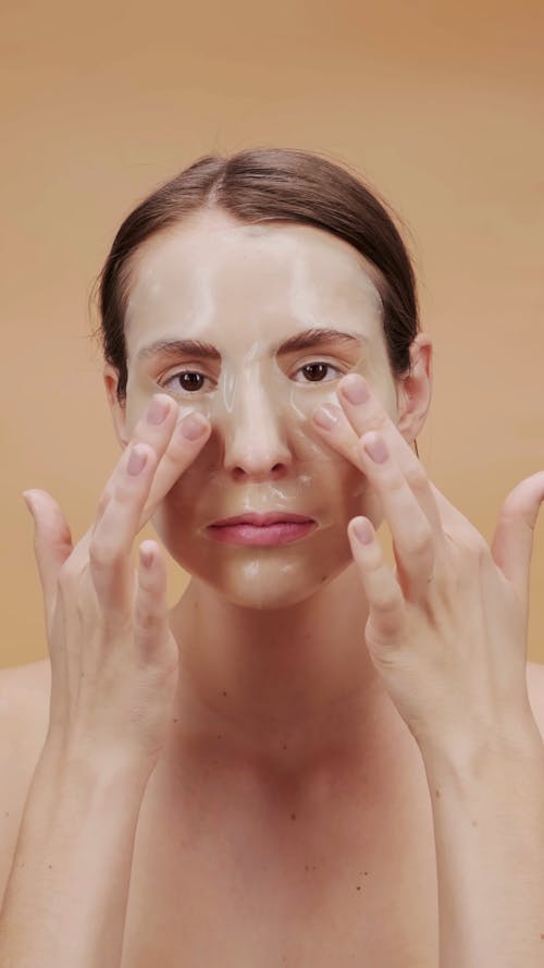 Woman With Clear Facial Mask