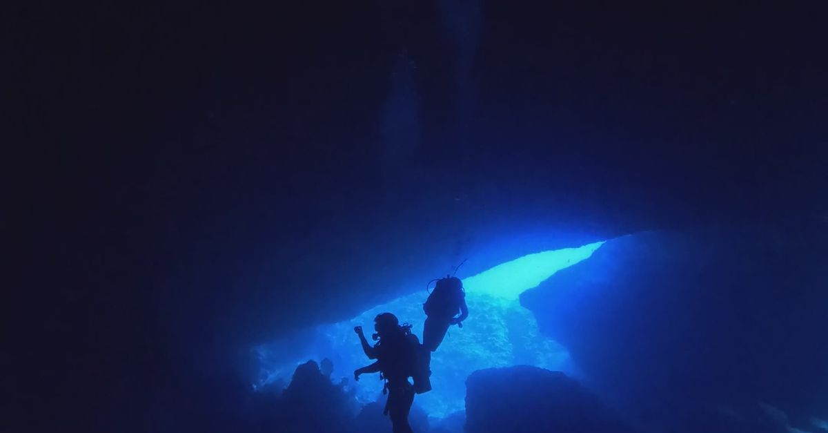 Cave Video Mesmerizing Underwater Cave Exploration Free Stock Video Footage ...