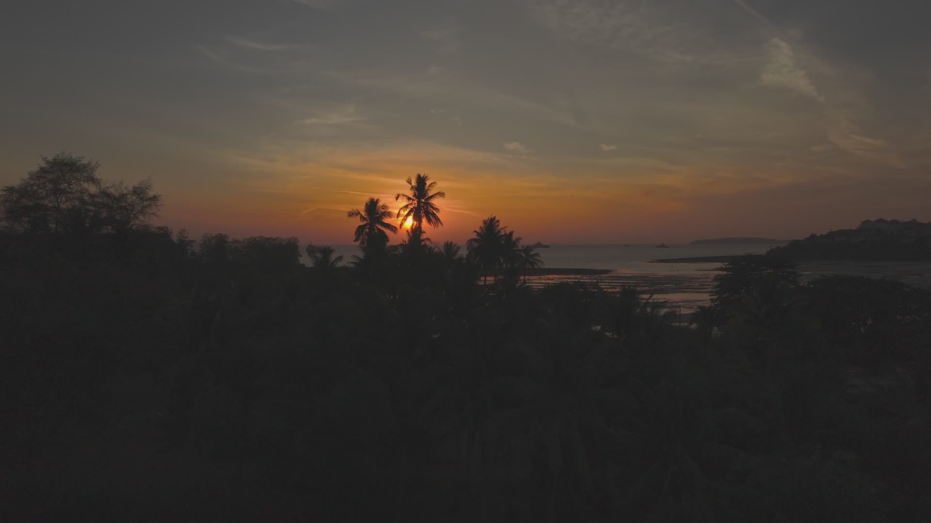 Stunning Tropical Sunset Over Ocean Free Stock Video Footage, Royalty ...