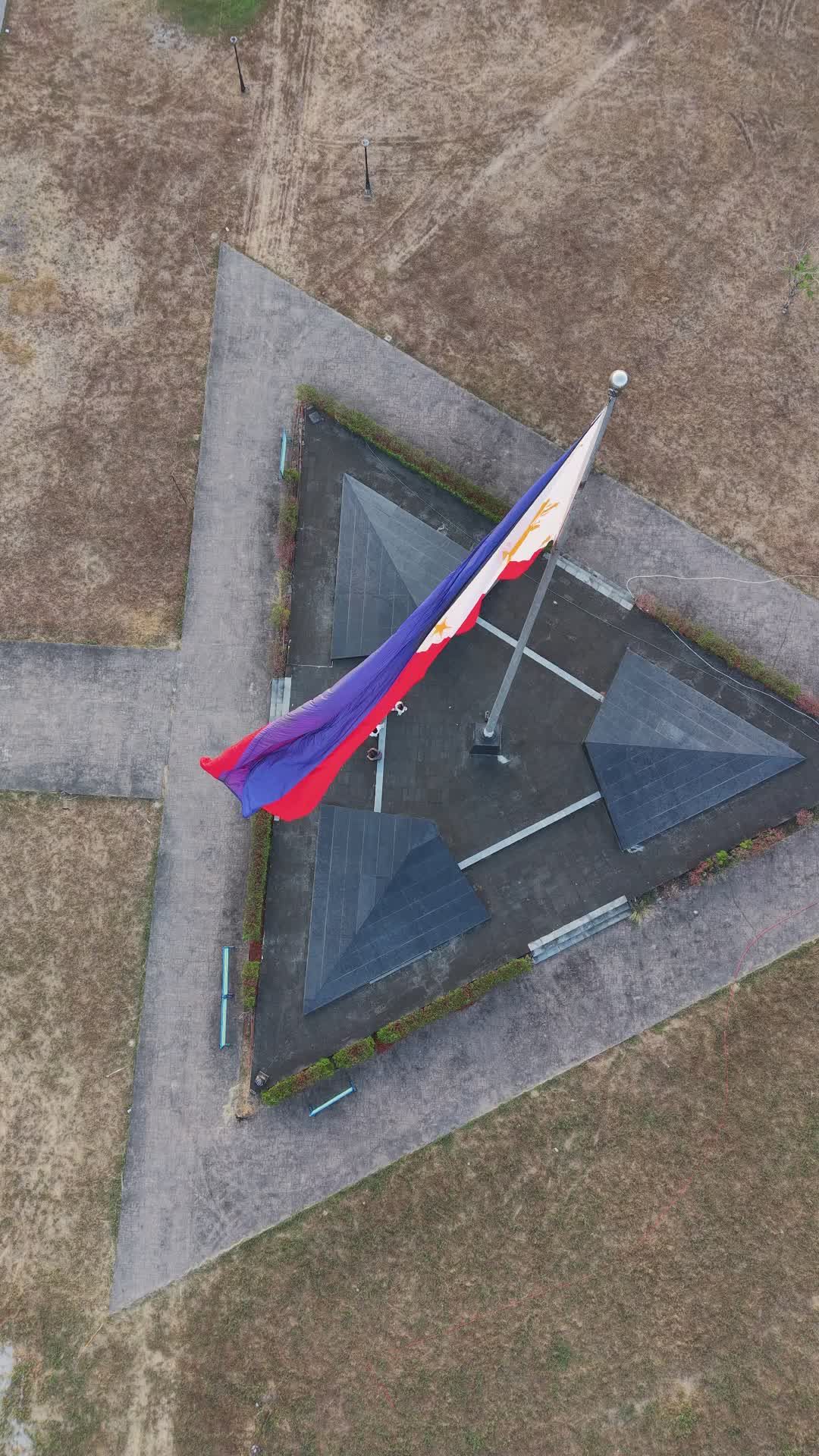Aerial View of Philippine Flag at Sunset Free Stock Video Footage ...