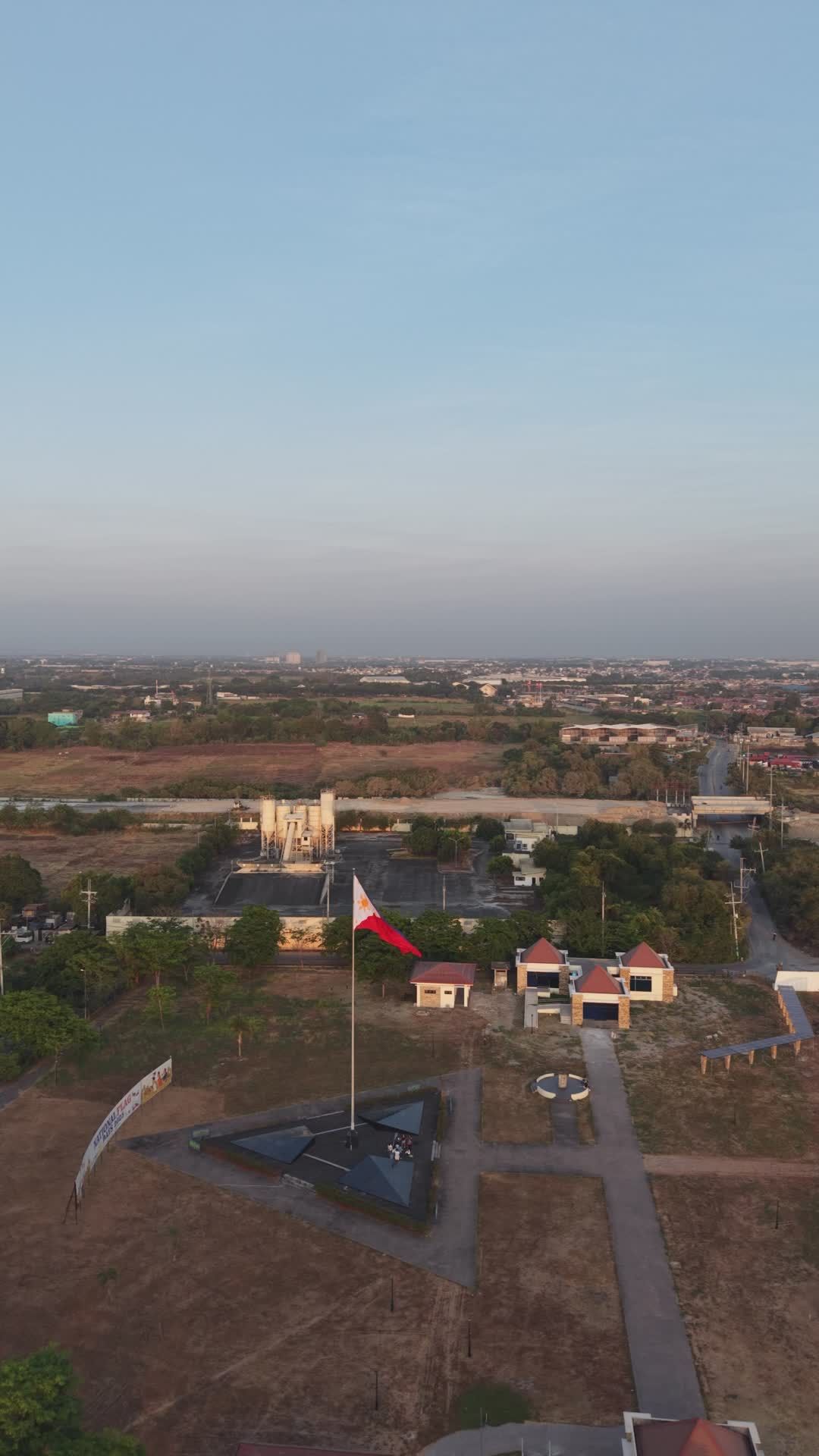 stunning aerial view of the philippine flag 37698674