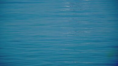 tranquil blue ocean waves under sunlight