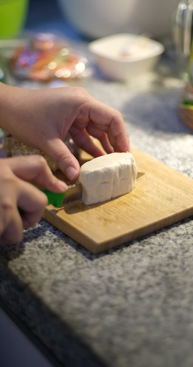 home cooking tofu preparation in kitchen 37876541