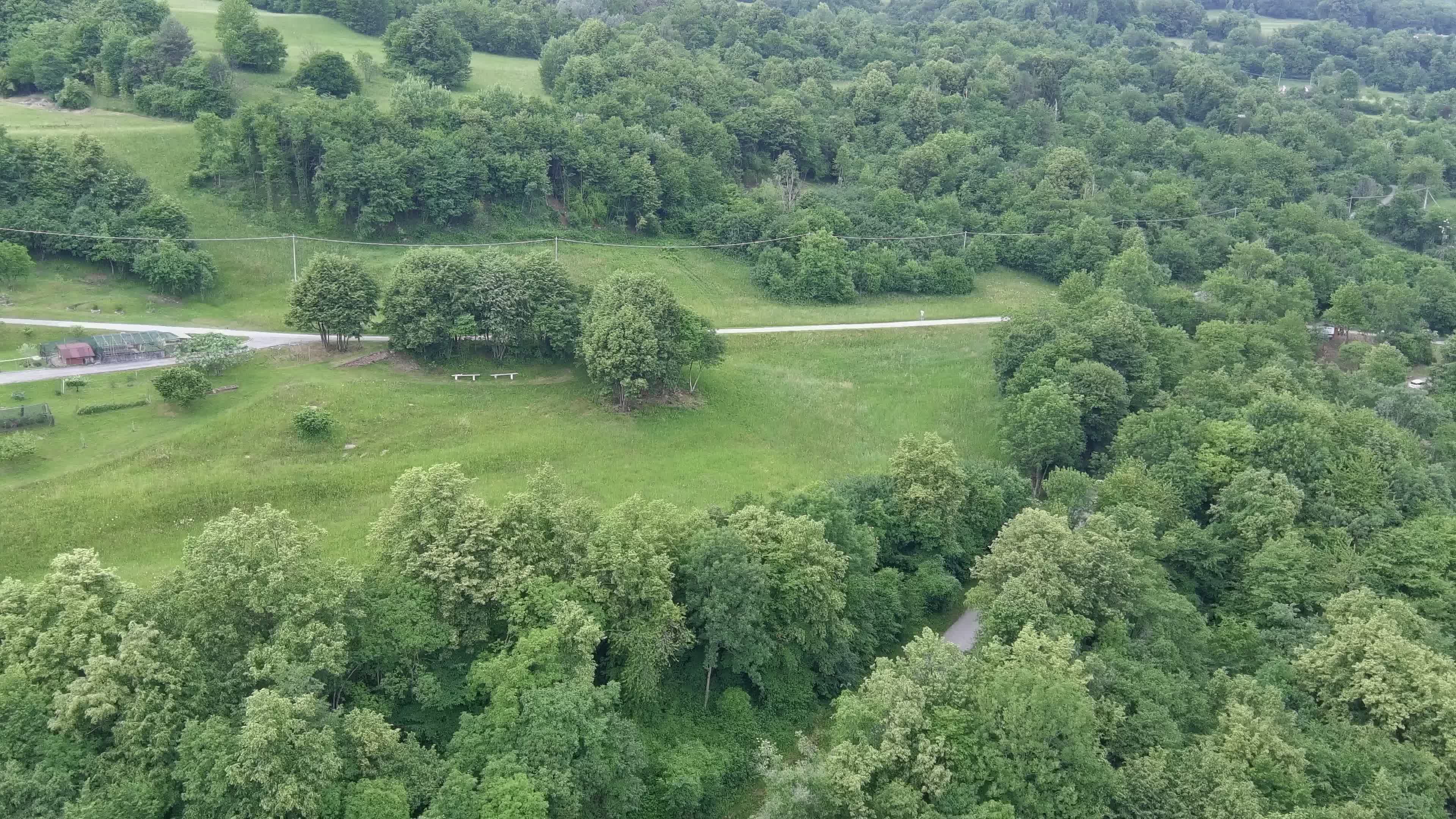 Scenic Aerial View of Lush Green Landscape Free Stock Video Footage ...
