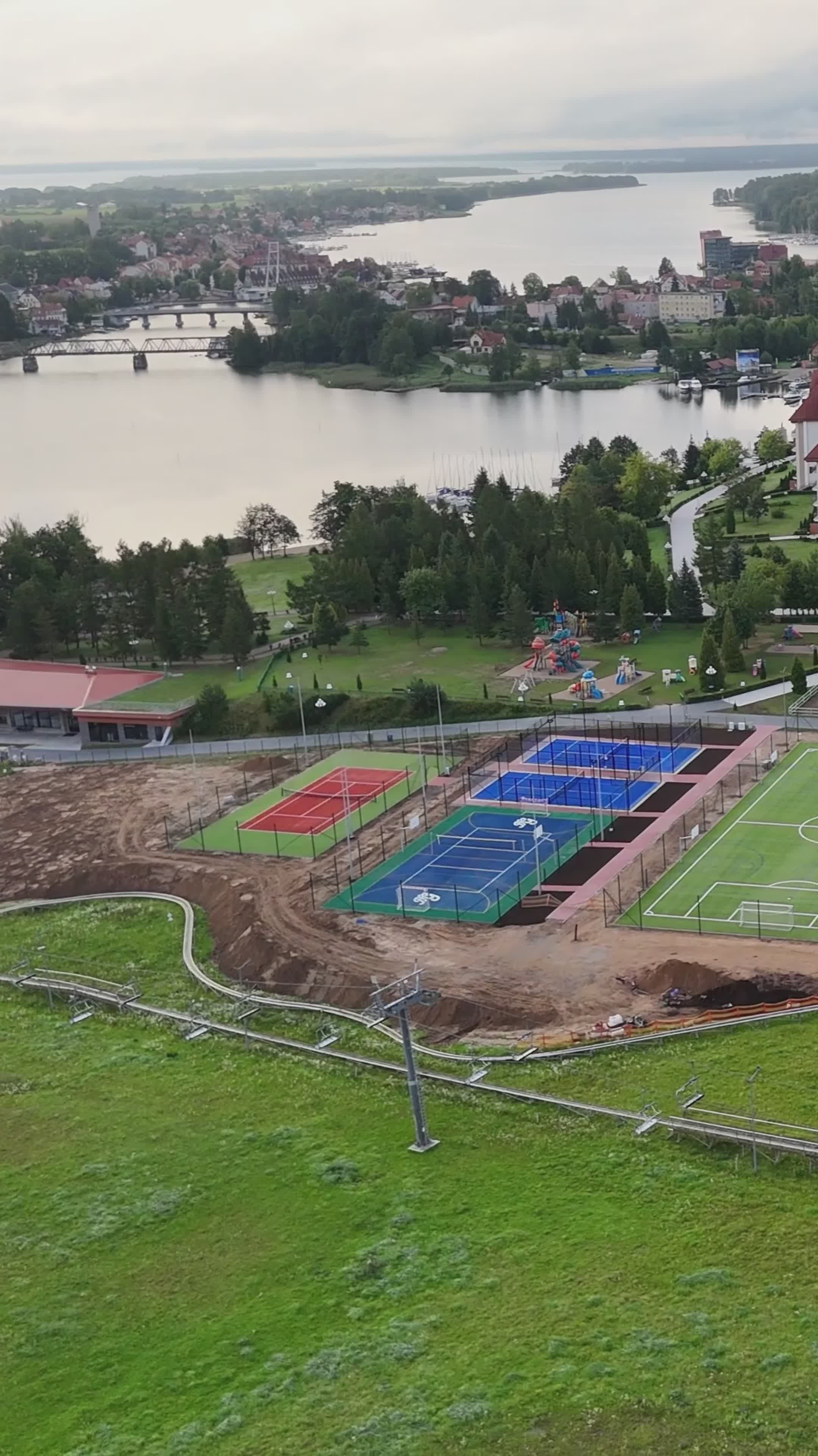 Aerial View of Lakeside Sports Complex Free Stock Video Footage ...