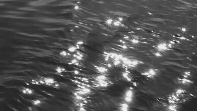 sparkling water waves in black and white