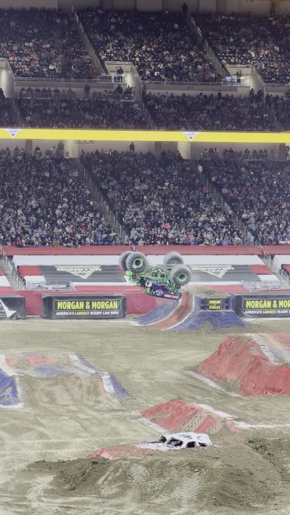 Stuntshow Exciting Monster Truck Stunt Show Arena Free Stock Video Footage ...