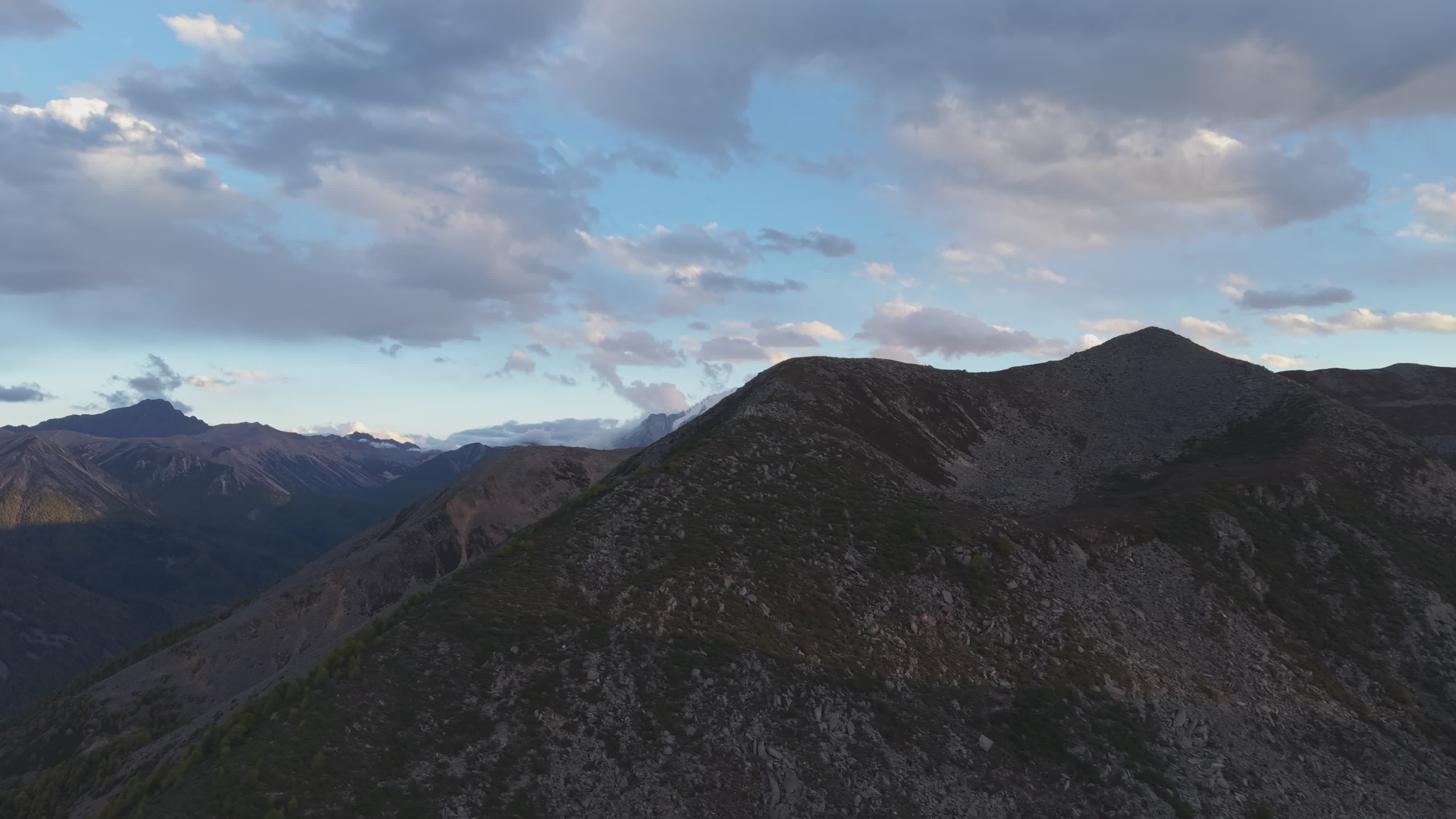 aerial view of mountainous landscape at dusk 37984252 — free pexels stock footage