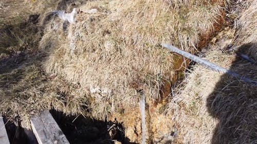 Ein Natürliches Quellwasser Im Berg