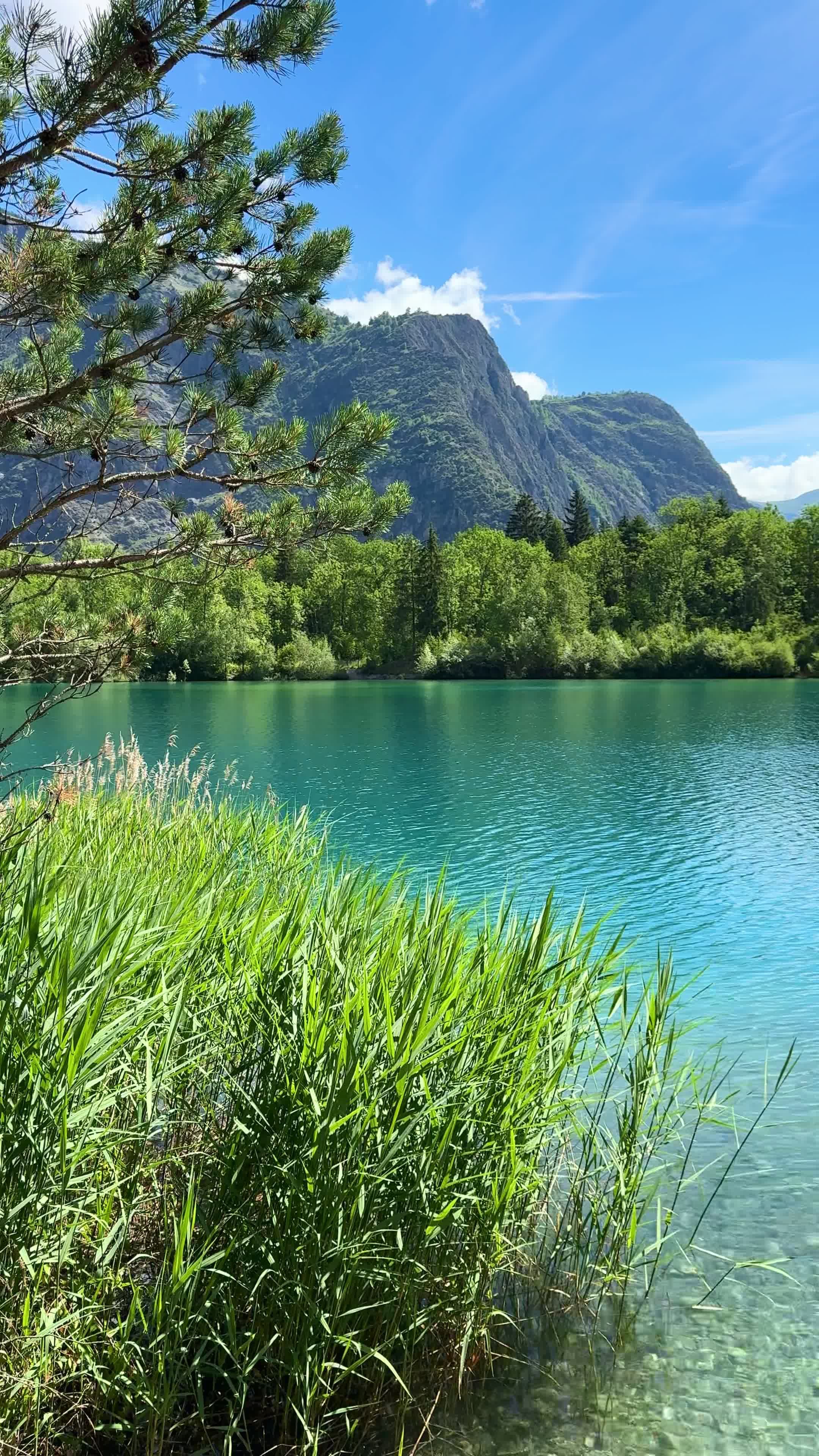 Scenic Mountain Lake with Clear Water Free Stock Video Footage, Royalty ...