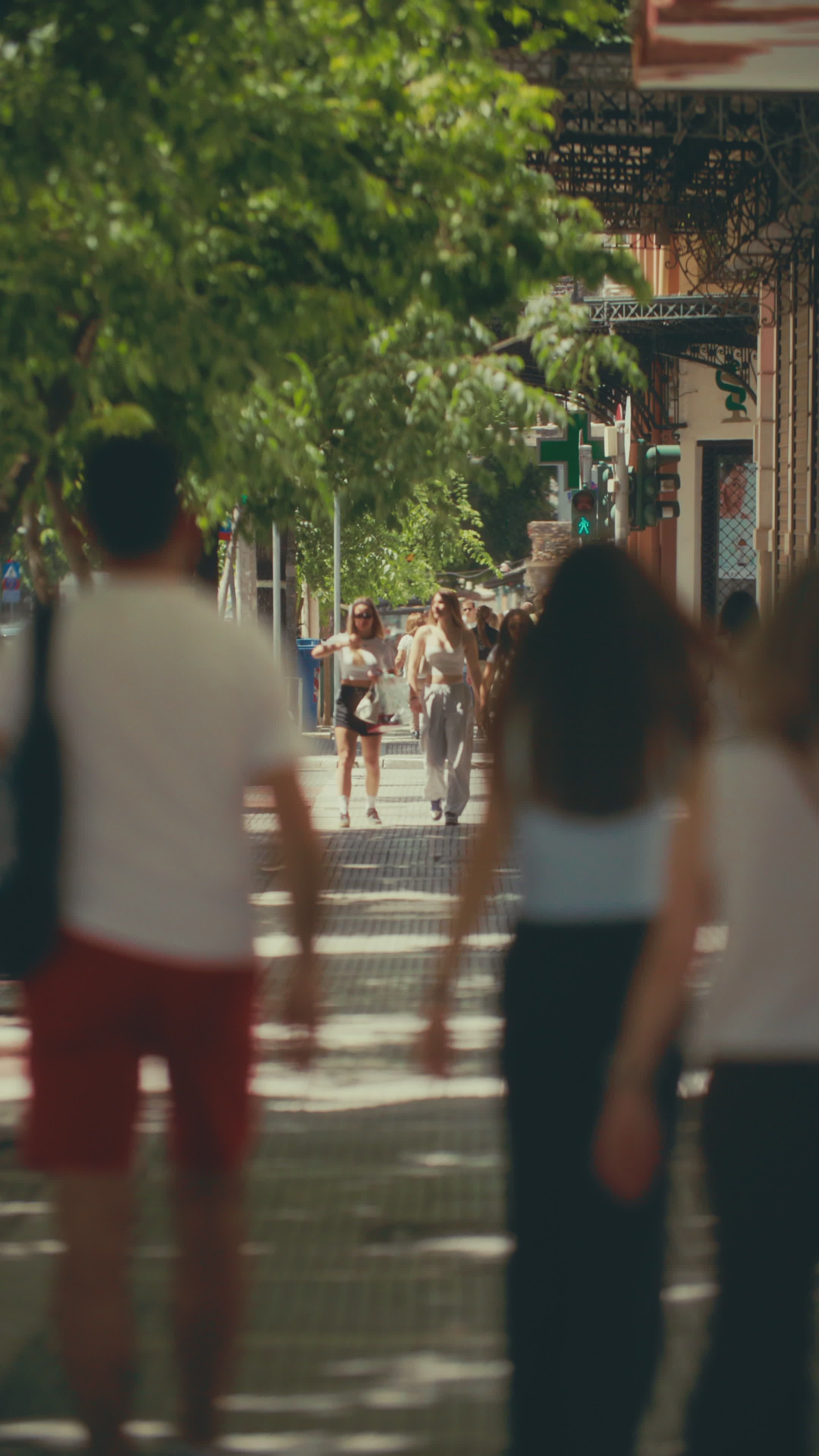 bustling summer street scene in urban area 38087054 — free pexels stock footage