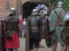 roman soldiers historical reenactment event