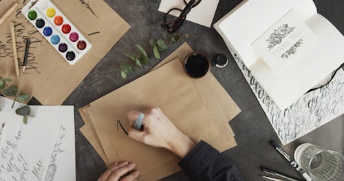 Writing In Calligraphy