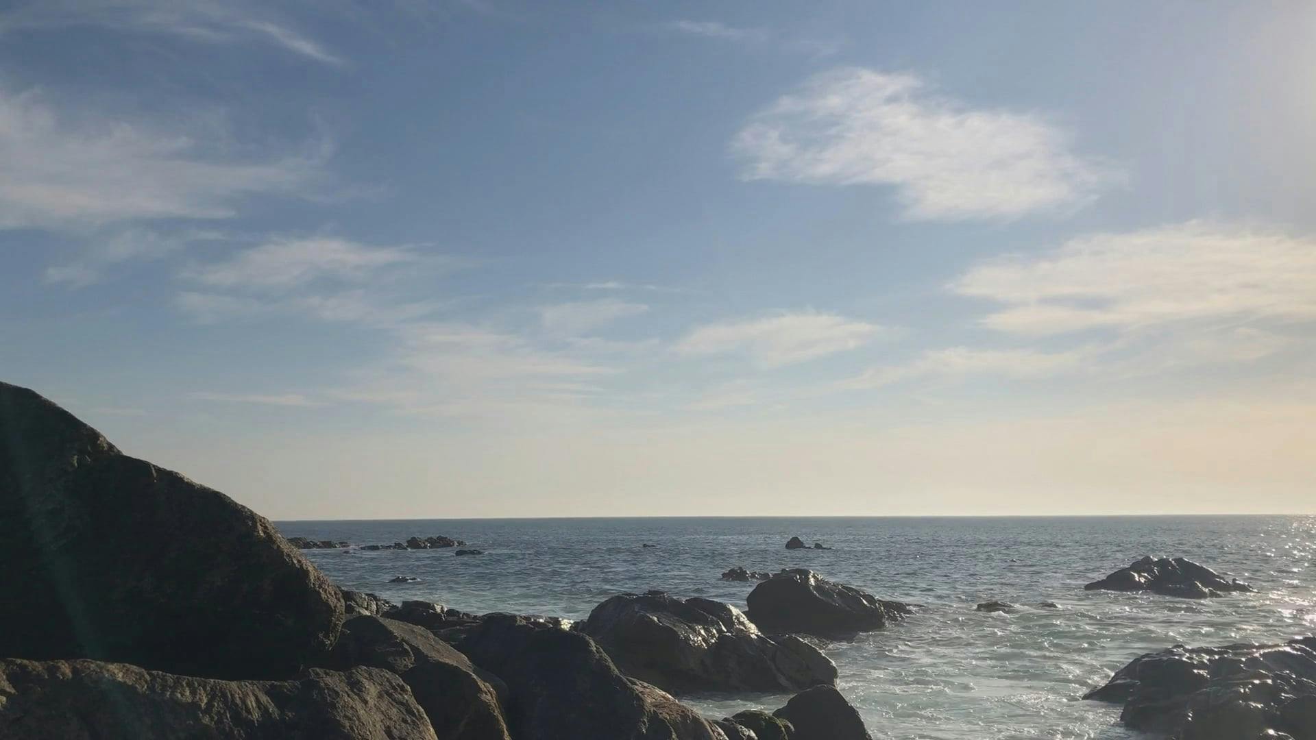 Waves Crashing Through The Rocky Coast · Free Stock Video