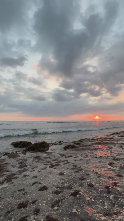 heru hidayat's ocean waves sunset video