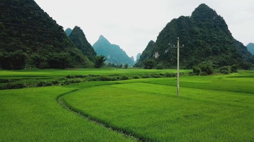 Drone Shot of Bac Son Valley