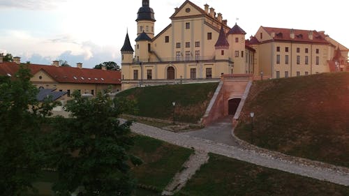 Drone Shot of Nesvizh Castle