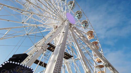 Low Angle Shot of a Ferris Wheel