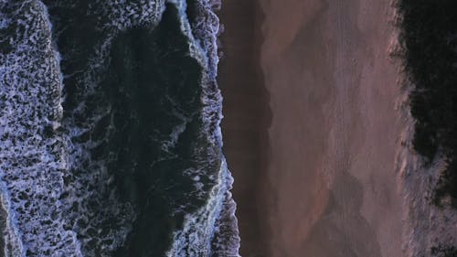 Drone Footage of An Empty Beach