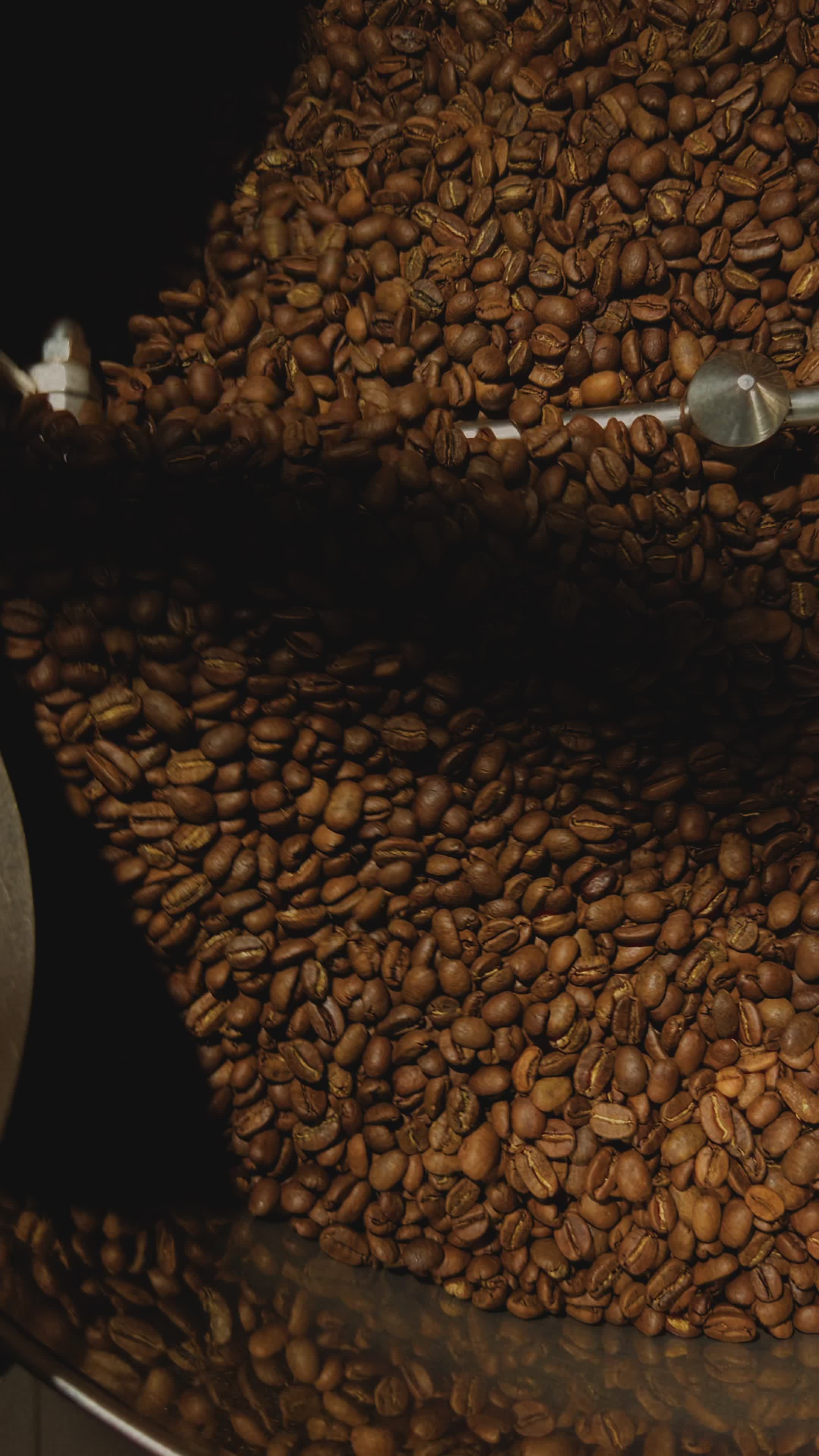 freshly roasted coffee beans in rotation 38604297 — free pexels stock footage