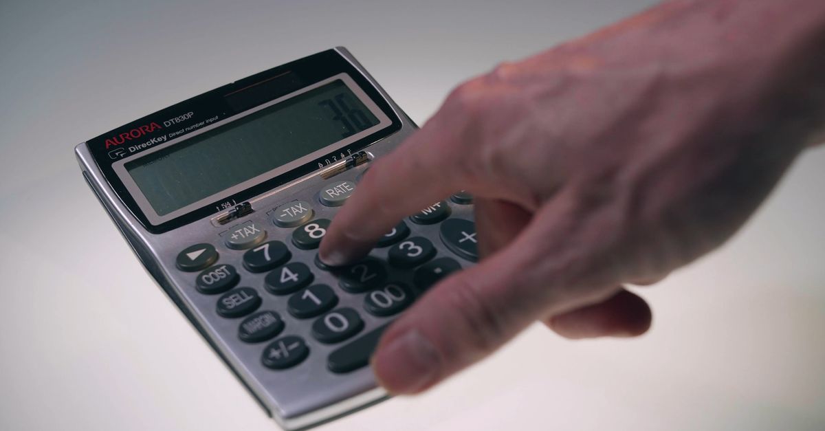Calculator User A Close Up of a Person Using a Calculator Free Stock Video Footage ...