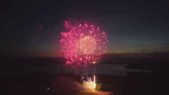 村口放烟花免费下载视频素材视频素材