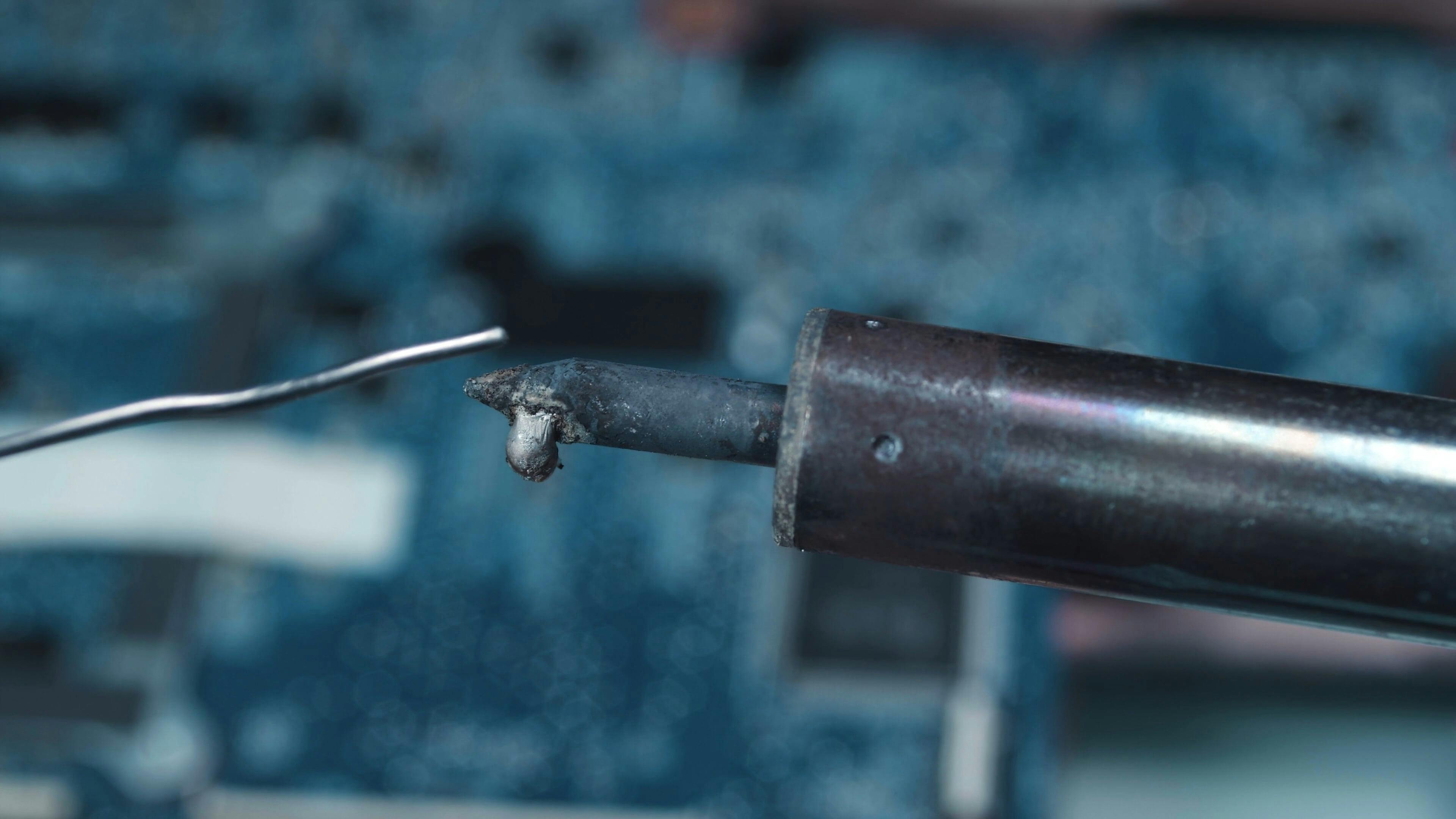 Closeup View Of A Melting Solder · Free Stock Video