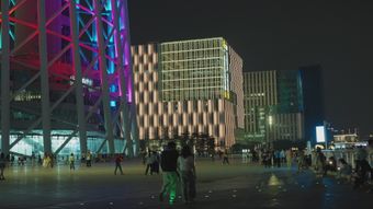 星海广场夜景视频素材视频素材视频素材