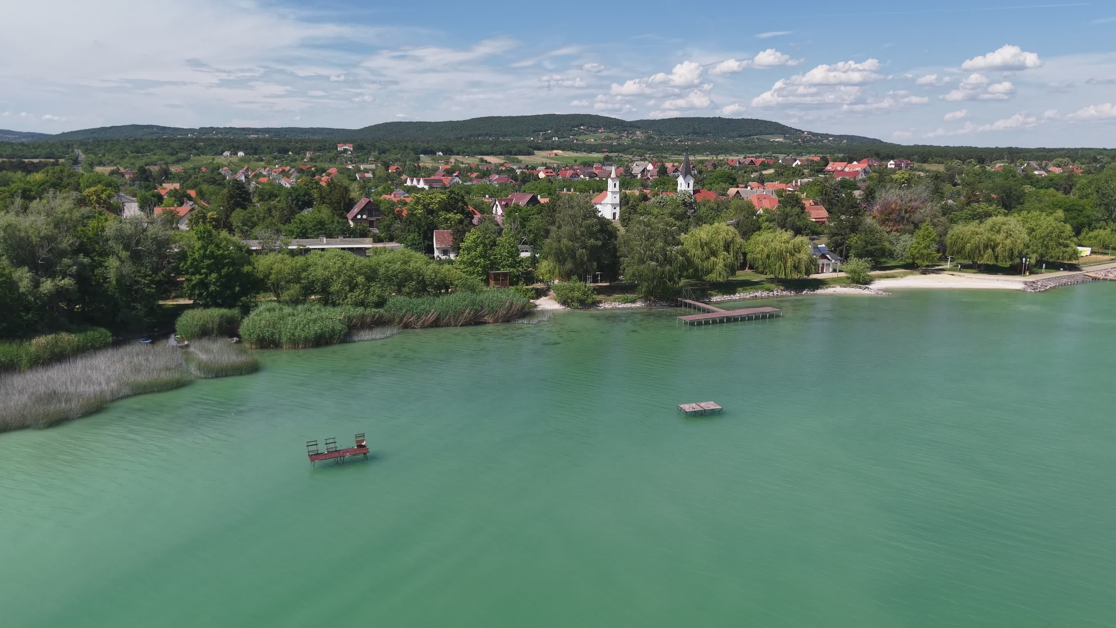 aerial-view-of-scenic-lake-balaton-in-hungary-free-stock-video-footage