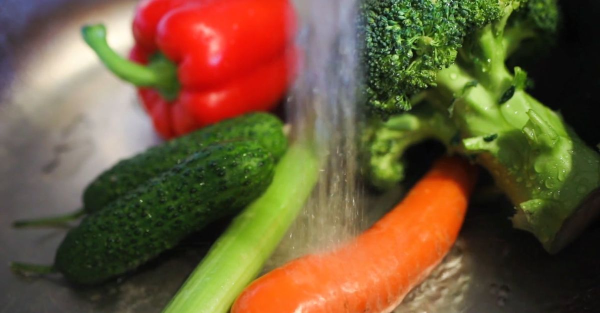 Fresh Washed Full Shot of Vegetables being Washed Free Stock Video Footage, Royalty ...
