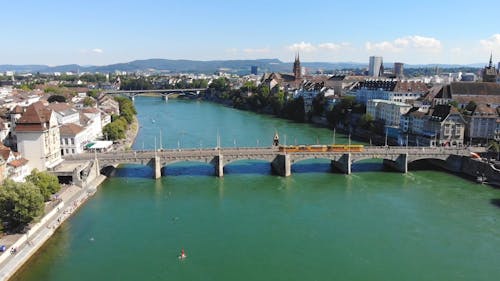 Aerial Shot of a Bridge