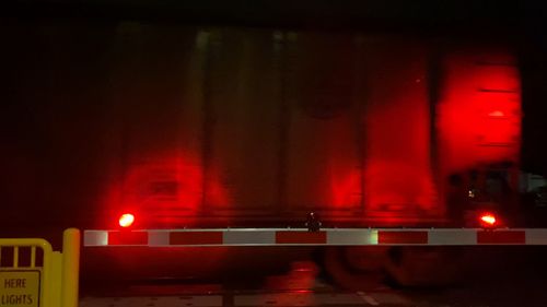A Moving Train and a Red Light Traffic Sign Free Stock Video Footage ...
