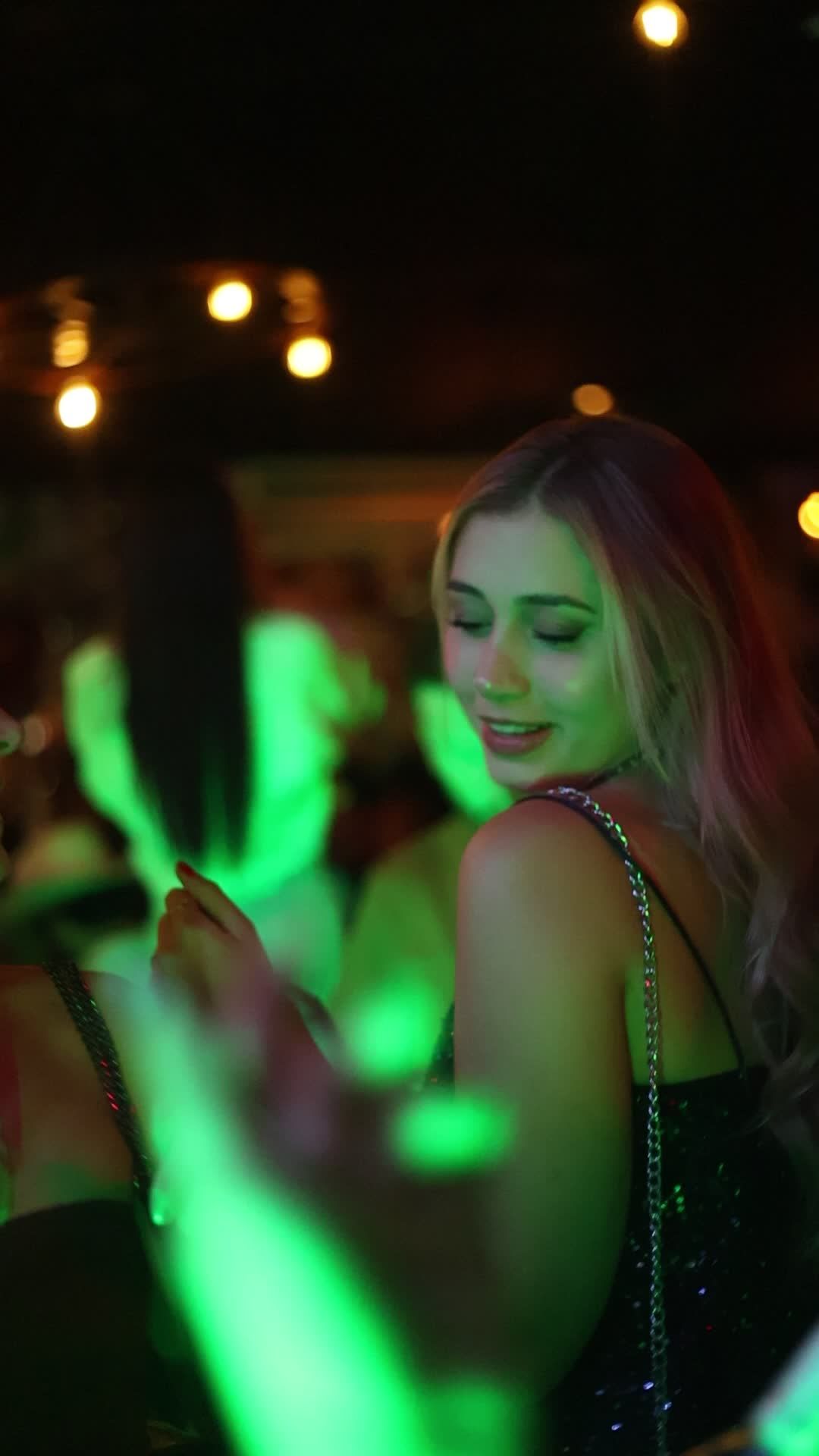 Vibrant Nightlife Dance Party with Friends Free Stock Video Footage ...
