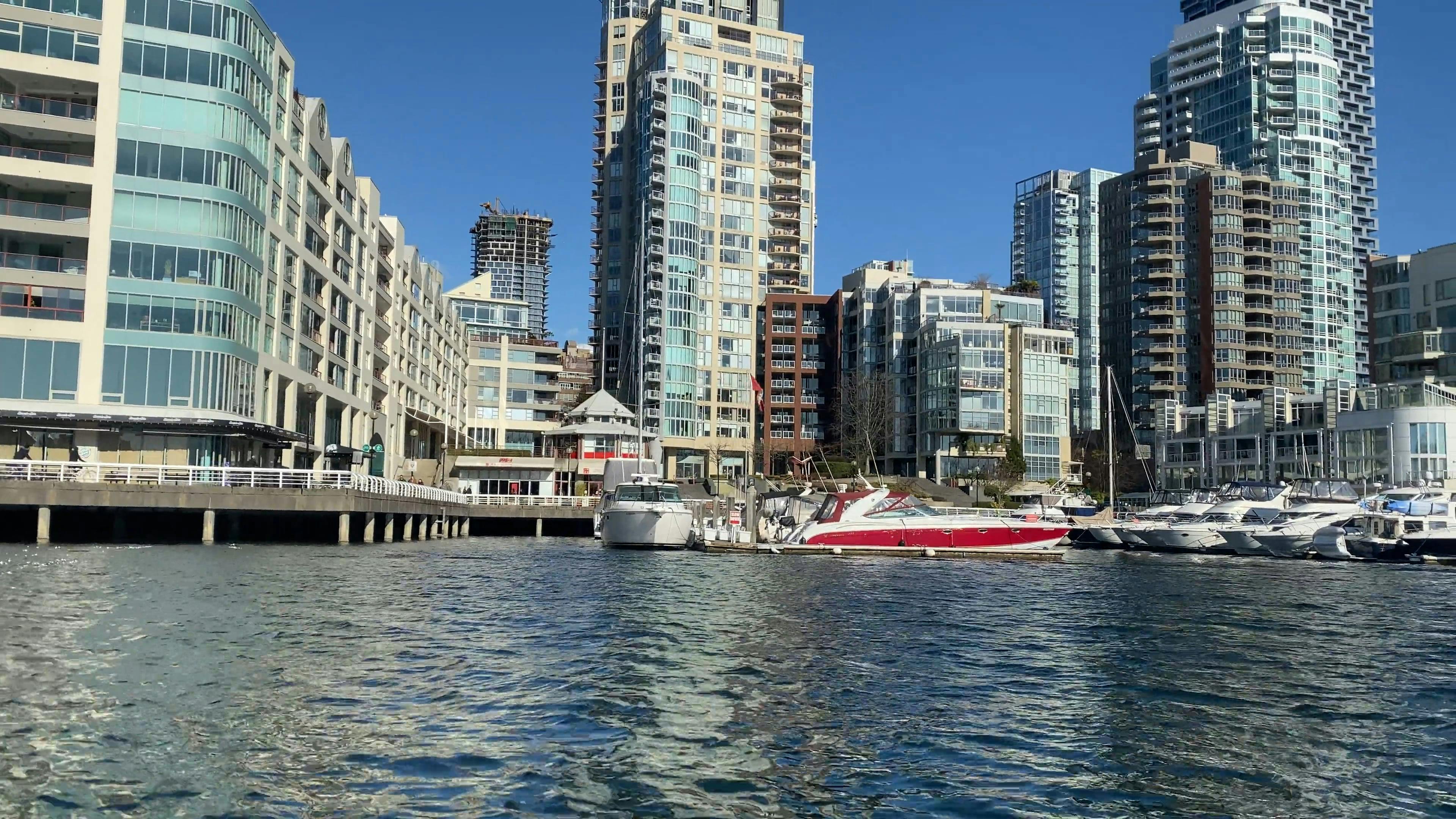 Granville Island Boat Rentals In Canada Free Stock Video Footage