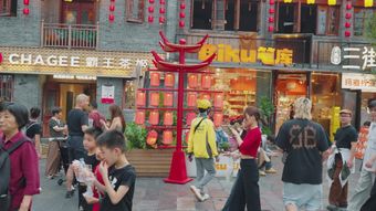 竖屏 中国 街视频素材
