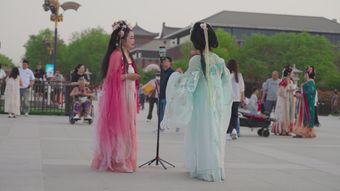 外国人穿汉服视频素材