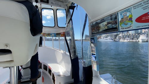 Point of View of a Person Riding a Boat