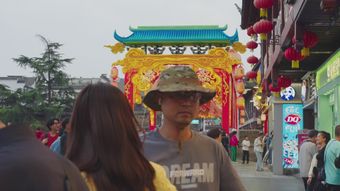竖屏 中国 街视频素材