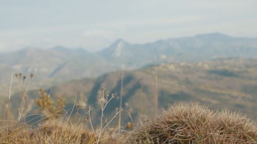 Overlooking View of Mountains