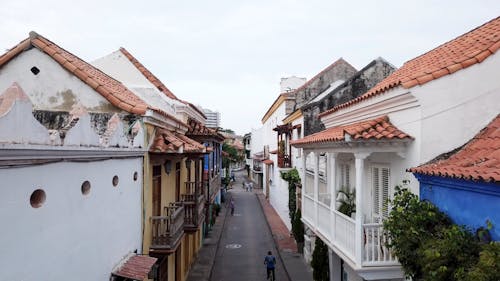 Historical Houses Of Cartagena In Colombia