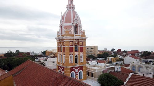 Drone Footage of the Belfry of Cathedral of Cartagena