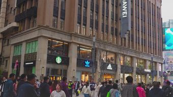 店铺门口人来人往视频素材免费下载视频素材