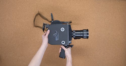 An Old Camcorder Used For Video Recording