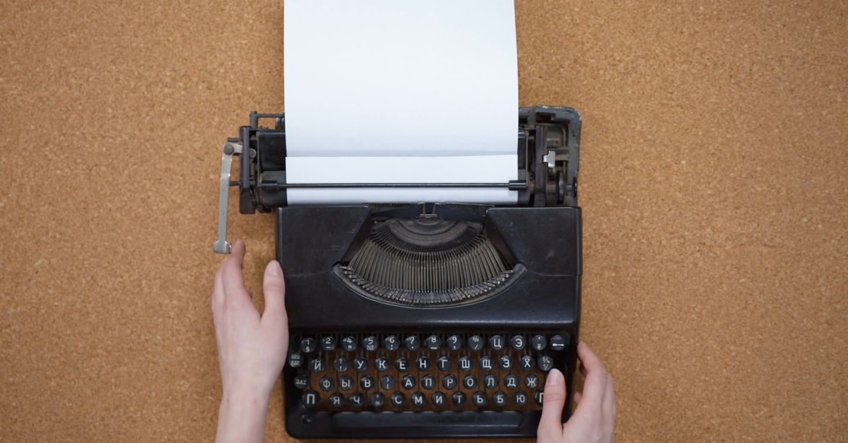 Video Using Typewriter Using A Vintage Typewriter For Writing Free Stock Video Footage ...