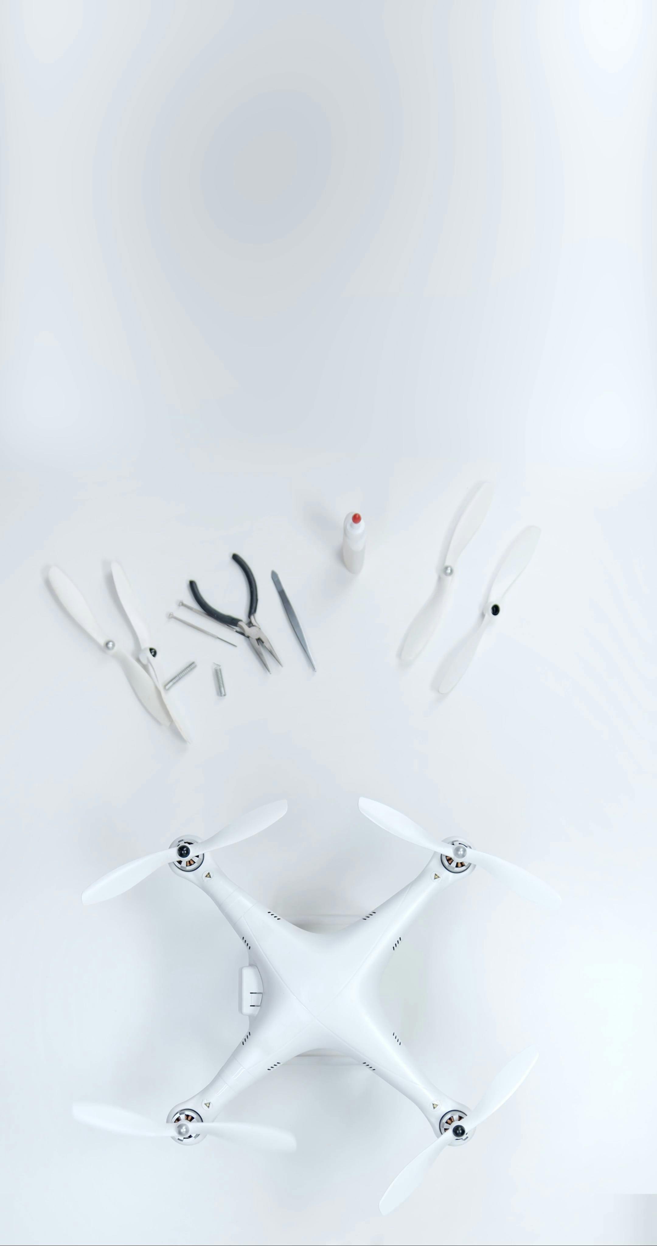 Turning On The Propellers Of A Drone Machine · Free Stock Video