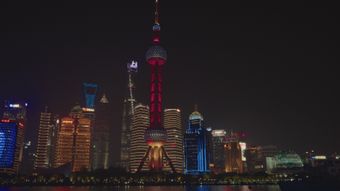 上海三件套夜景高清视频视频素材